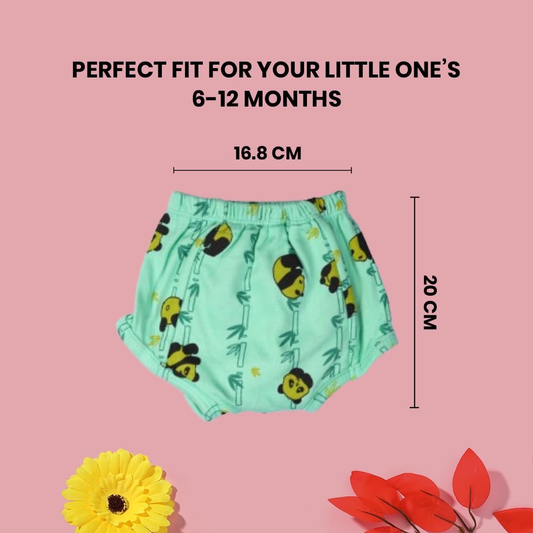 Bawse Baby Unisex Potty Training Underwear for Babies & Toddlers, Pack of 3 | 3-Layer Premium Cotton Padded Training Pants | Reusable, Soft & Breathable | Absorbent for Small Leaks | Diaper-Free Training 3