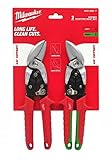 Milwaukee 4932499017 2-teiliges versetztes Luftfahrtscheren-Set