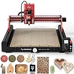 ATOMSTACK C4 Pro 4-Axis CNC Router Machine, 200W Spindle, Desktop Cutting and Milling Machine, Offline Control, 420×420mm Working Area, Relief Engraving for Wood, Plastic, Aluminum, Brass, PCB