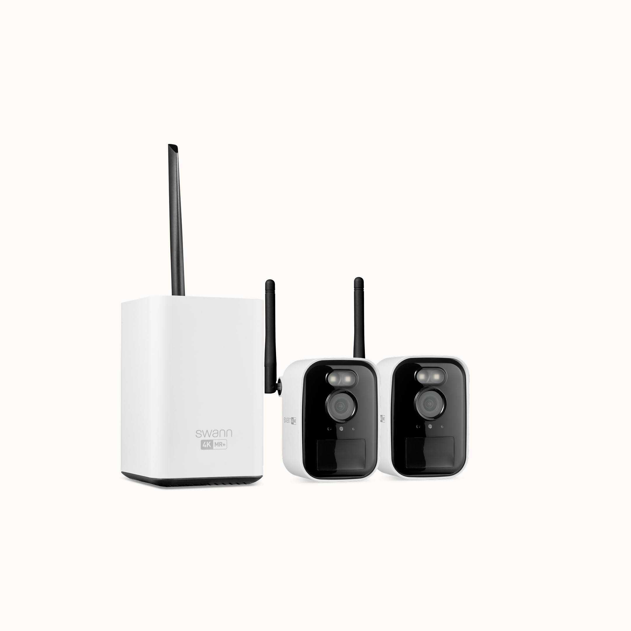 Swann MaxRanger4K™ Mini 4K Long-Range Wireless Indoor/Outdoor Security Camera System with 2 Cameras and Heat & Motion Detection
