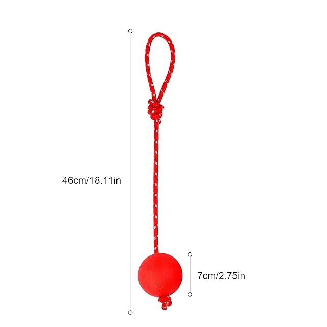 Foto 4 de 8 de Teksome flotante agua para perros, bolas cuerda interactivas goma, bolas goma reutilizables para perros