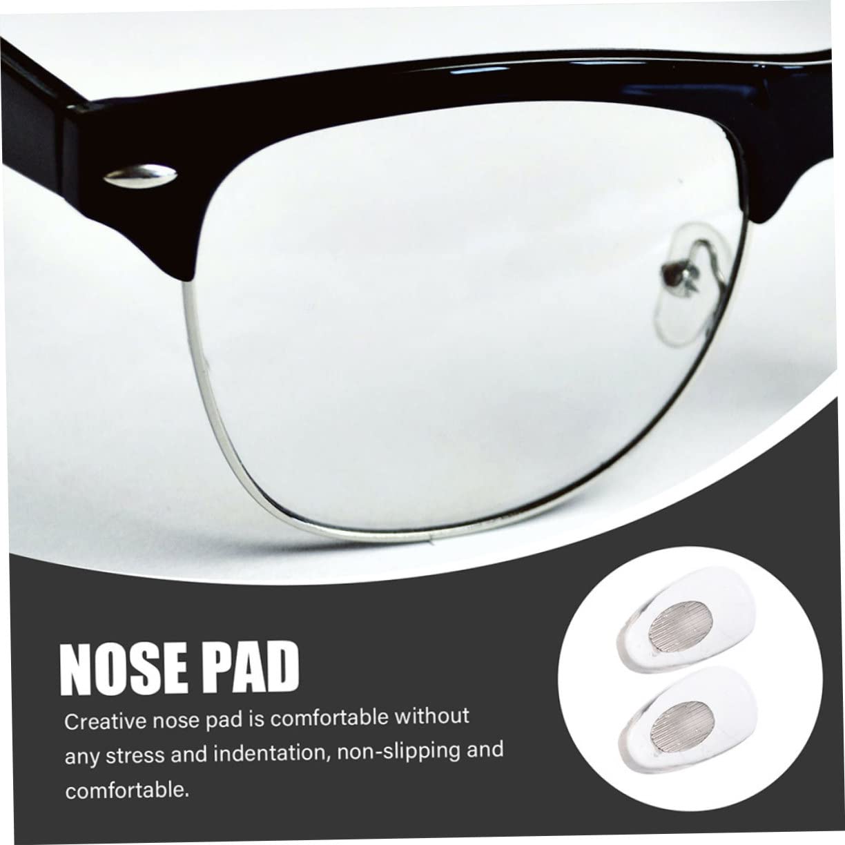 Healeved 75pares Almohadillas De Silicona Para Gafas De Soporte Para Nariz Almohadillas Antideslizantes y Cómodas Para Gafas Para Uso Diario y Actividades Deportivas