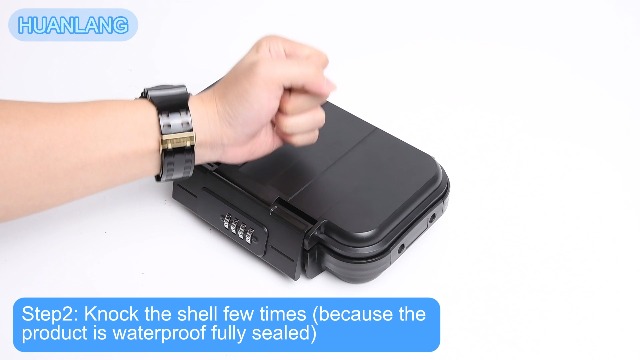 HUANLANG Portable Safe Lock Box with Combination Lock Mini Beach