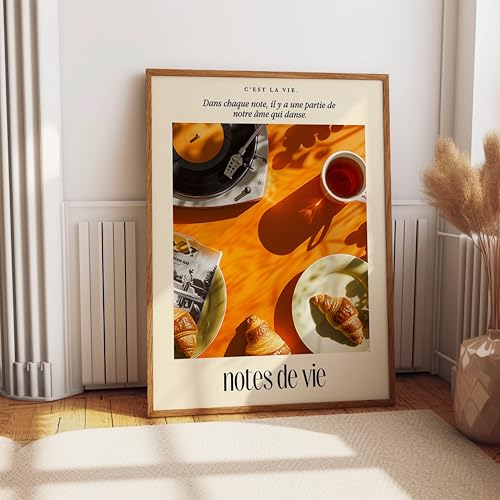 Décoration murale de bureau Wallbuddy affiche café et vinyle