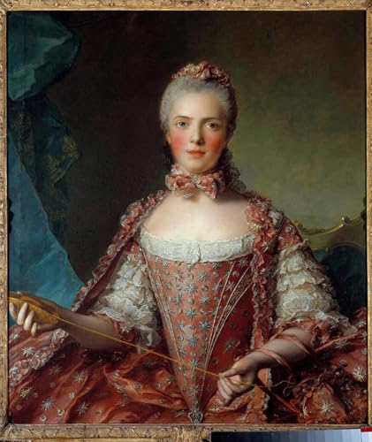 Portrait de Madame Adélaïde Peinture sur Toile Nattier 60x90cm