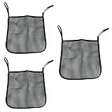 YehVeh 3 Pack Stroller Hanging Bag Handlebar Organizer Storage Pocket Net Mesh Bag for Wagon Carseat Compartment Carrying Diaper Snacks Cup Phone Holders Container