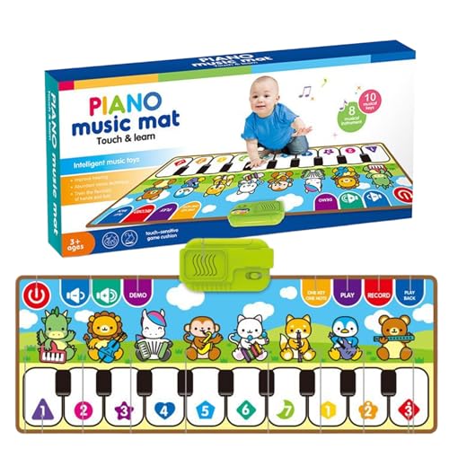 Mappetini para niños, alfombrilla de piano, piano para niños y alfombra de pista de baile – Herramientas de efectos padre-hijo 'interacción juguete de aprendizaje temprano para niños para el