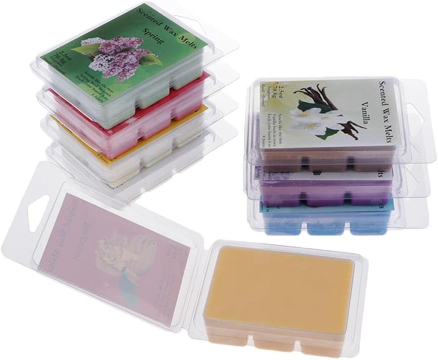 8pcs Plant Wax Melts Block Handmade Soy Wax Tarts for Home Romantic Decors
