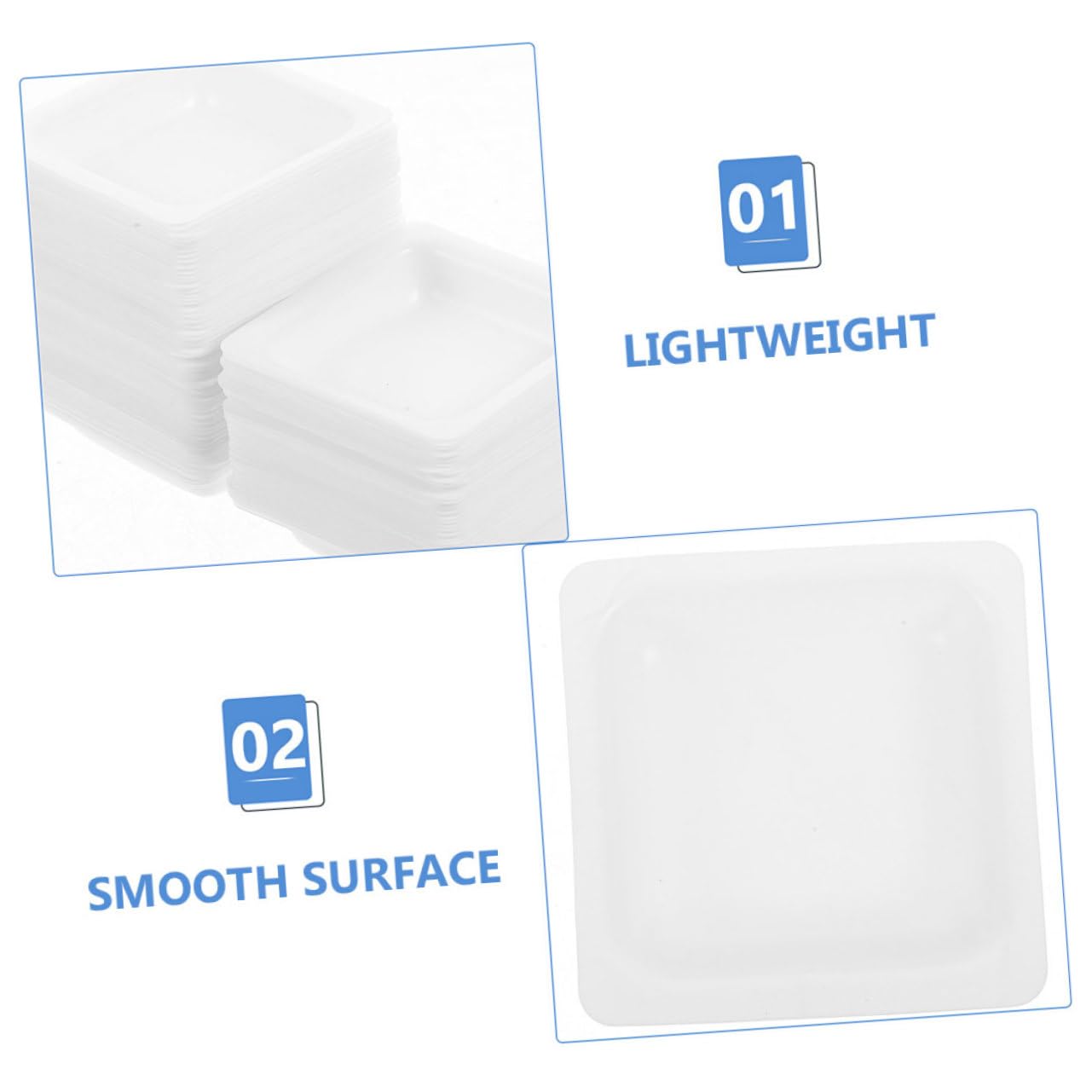 CHILDWEET 50pcs Balance Weighing Pans Portable Weighing Dishes for Lab Use Compatible with Powders and Liquids Trays for Accurate Measurements