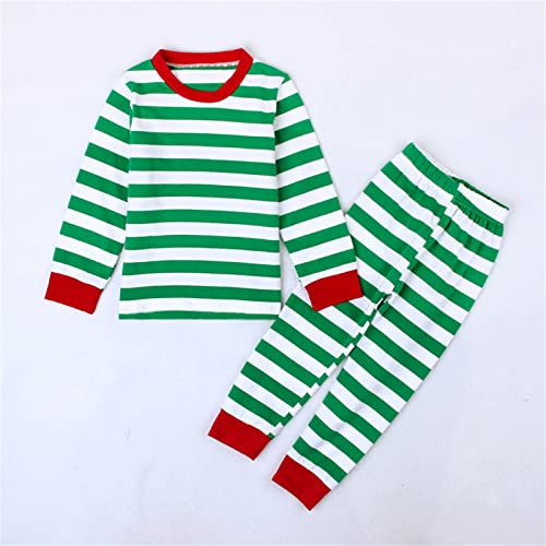 Toddler Kids Baby Boys Girls Sets PJ's Pajamas Christmas Sleepwear Striped T-Shirt Pants Outfits 6t Robe Boys3