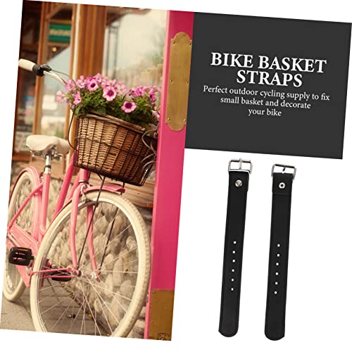 Bike Basket Straps 1 Pair Confidence Basket Straps Kids Bike Basket Mountain Bike Basket Strap Kids Scooter Bicycles Fittings Cycling Storage Part Kids' Bicycles Leather Strap #TOP2
