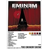 Eminem Album Cover Custom Album The Eminem Show Tracklist Unframe Poster, Framed Canvas 0.75Inch...