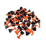 Nivelliersystem für Fliesen Wiederverwendbar Verstellbar, Bodenbelag Wand Fliesen Nivelliersystem Verlegehilfe 100 Stück (100 Stk)