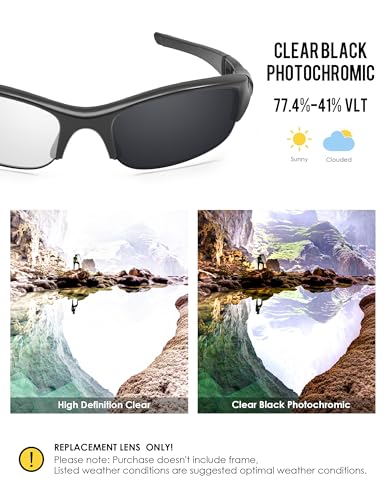 Image of BLAZERBUCK Replacement Lenses & Sock Kit for Oakley Flak Jacket OO9008 Sunglass