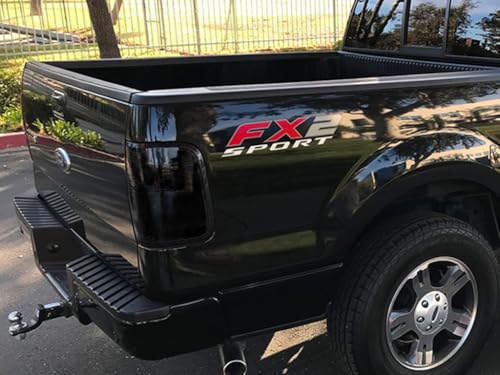 Rvinyl Tail Light Pre Cut Film Tint Cover Kit in Matte Smoke Compatible with Ford F-150 2004-2008 - Adhesive Backs
