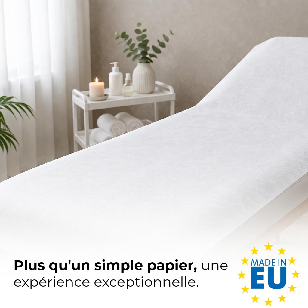 Drap Examen Medicaux Tissu Non Tissé - 6 Rouleaux - Papier Table Massage