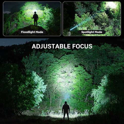 Image of azamine Rechargeable Headlamp Super Bright 99000 Lumens, 2Pack LED Head Lamp with 3 Modes, 90 Adjustable Head Lights for Forehead, IPX6 Waterproof HeadLamps for Adults Camping Hunting Hiking