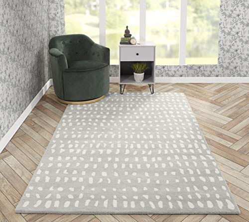 Novogratz By Momeni Delmar Boho Dots Wool Area Rug, 5'0" X 8'0", Grey #TOP5