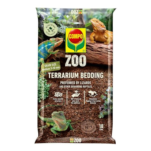 Compo Zoo Sustrato Universal para terrarios 10 litros con granulometría Media, 5-10 mm