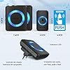 Campanelli Wireless, TeckNet Campanello Senza Fili Portatile Wireless Doorbell, 60 Suonerie, Indicatori LED, 400M Operativo a grande Distanza, 5 Volumi Selezionabili (1xTrasmettitore e 2x Ricevitore) #5