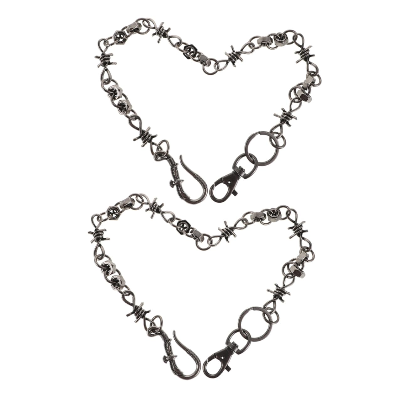 Cadena para jeans de hombre ideal para lucir en conciertos y fiestas de moda retro 8