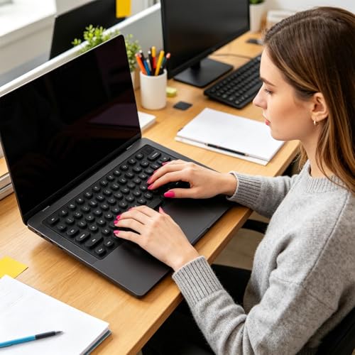 Protector de teclado para uñas largas: silicona impermeable para mecanógrafas 2