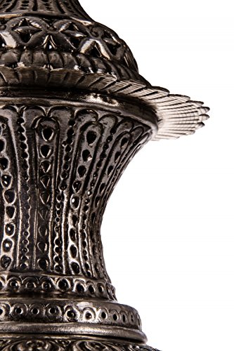 Orientalische Marokkanische Arabische Messing Silber Deckenlampe Hängeleuchte Lampe Leuchte Alishba- B 50cm – Bild 6