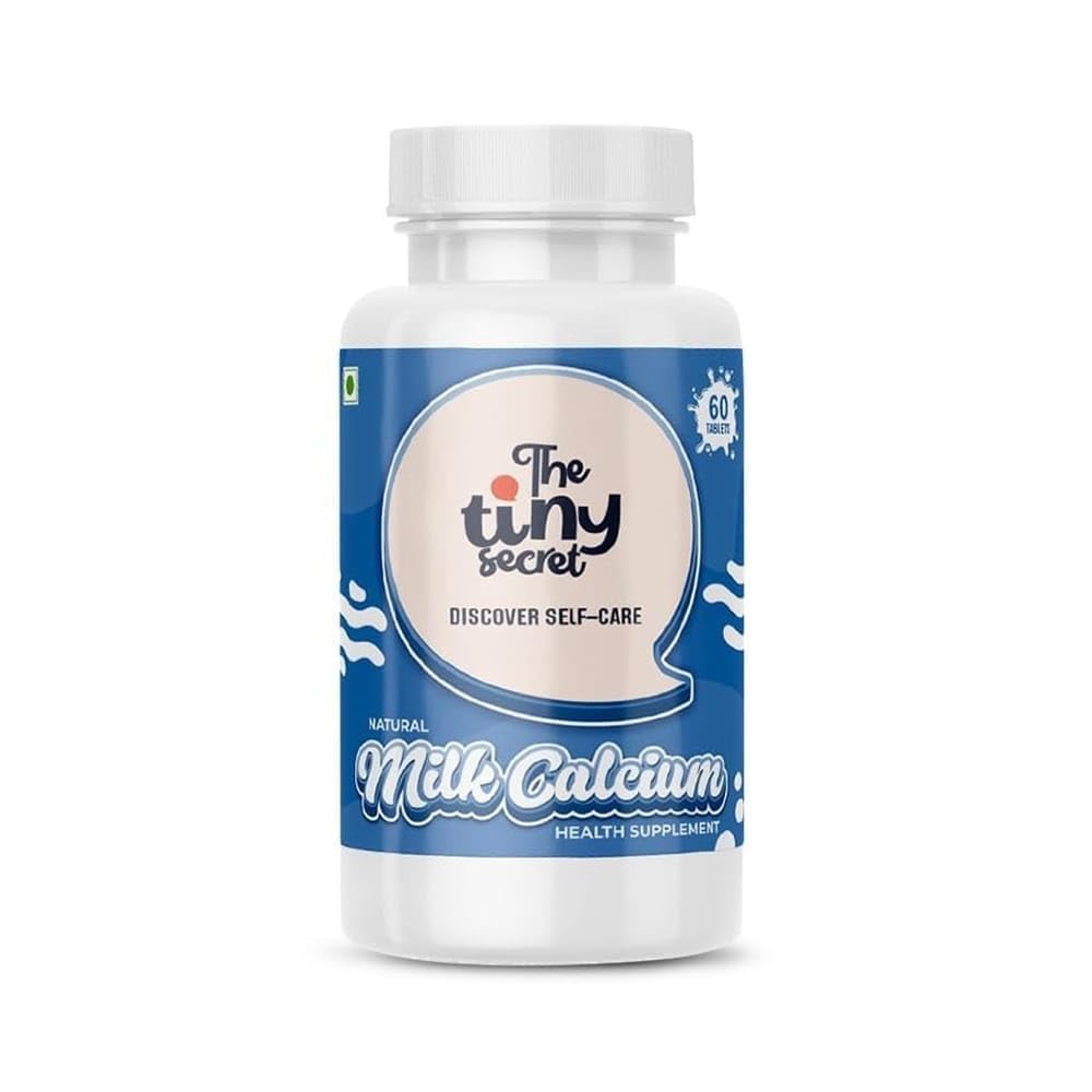 The Tiny Secret Natural Milk Calcium Tablets | Enriched with Vitamin D3 and Probiotics | 60 Tablets | Higher Bioavailability | Optimal Bone Health Support | Natural Calcium Source (B0BMGH4J39) Amazon Price History, Amazon Price Tracker