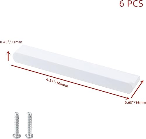 Miniatura 7 de WDONAY 6 tiradores de gabinete de aleación de aluminio en forma de T, herrajes para cocina, baño, dormitorio, centro de agujeros de 5 pulgadas
