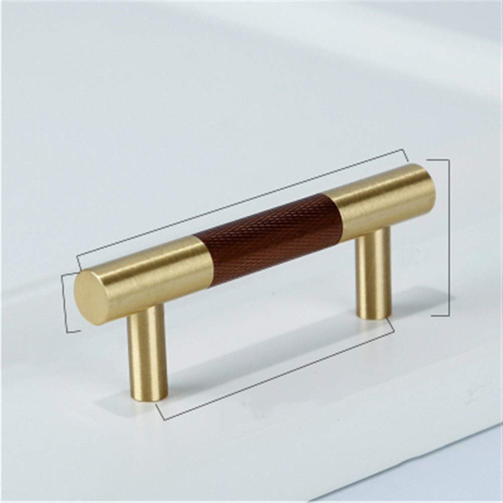 Pangyoo PYouo-Cabinet Handles T Bar/long handle,Knurled/Textured brass+Aluminum Alloy modern kitchen cabinet knobs and handles, Drawer Pulls,Bedroom Knobs Cabinet Hardware (Color : C 2626 64)
