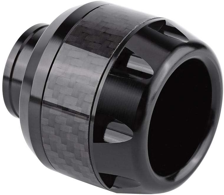 Motorcycle Front Fork Frame Sliders 1 Pair of Carbon Fiber Plastic Fork Frame Sliders Crash Protection(Black)