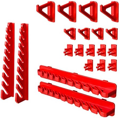 Lot De 6 Porte-Outils Muraux Pour Dewalt 12-20V Et Milwaukee 14,4-18V - Support Perceuse Atelier Noir