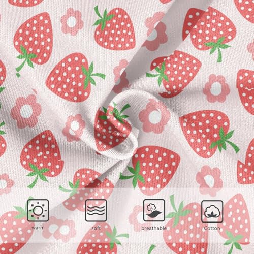 Girls' Underwear Strawberry Fruit Cotton Stretch Comfort Toddler Panties3