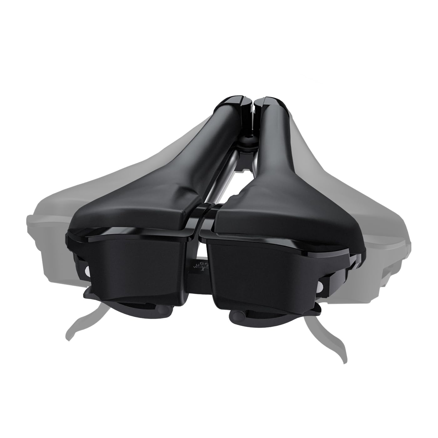 HUGEOAKS Width Continuously Adjustable Bike Seat, Comfortable & Prostate Friendly Bicycle Saddle for Mountain Bikes, Road Bikes, City Bikes & Exercise Bikes (1 Pack)