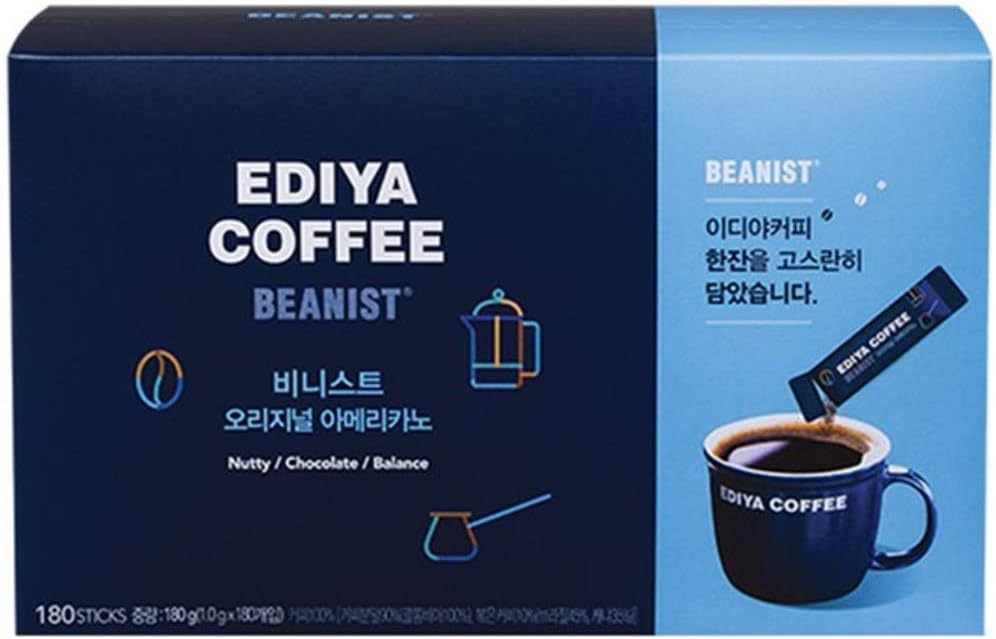 Ediya Beanist Original Americano Instant Coffee 1g (Pack of 180) 이디야 비니스트 아메리카노