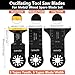 Oscillating Tool Blades Oscillating Saw Blades Kits with 3 Types Tools for Wood and Soft Metal Compatible with Bosch Fein Makita Hitachi (15 PCS)