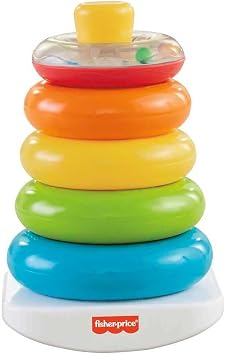 Fisher-Price Rock-a-Stack Baby Ring Stacking Toy