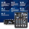 ALTO TrueMix 500 Audio Mixer with XLR Mic In and USB Audio Interface for Podcasting, Live Performance, Streaming, Recording, DJ, Mac and Windows