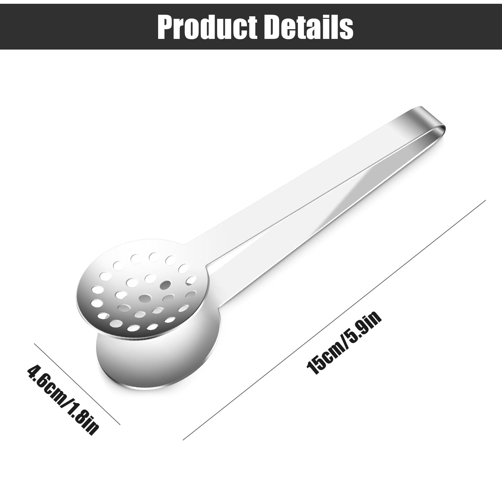Tea Bag Squeezer Tongs, 2 PCS Stainless Steel Teabag Squeezer Tool, Tea Bag Strainer - Image 2