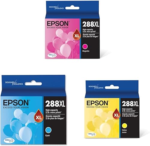 Epson T288 DURABrite Ultra - Cartucho de tinta alta magenta T288XL320-S para impresoras de expresión seleccionadas y EPSON T288 DURABrite Ultra -