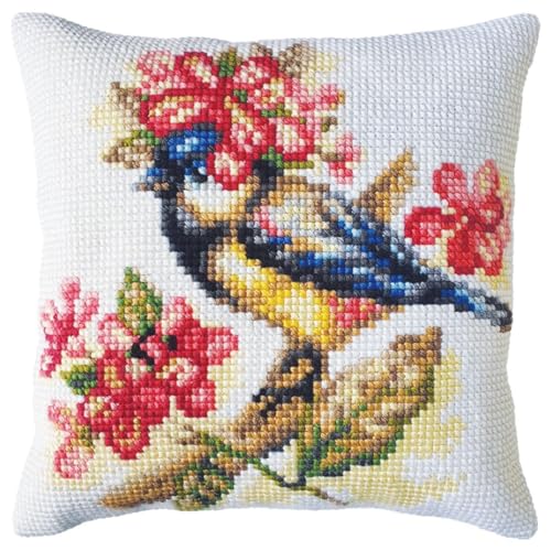 Broderie au point de croix mésange Collection d'Art avec toile et diagramme clair pour éviter les erreurs
