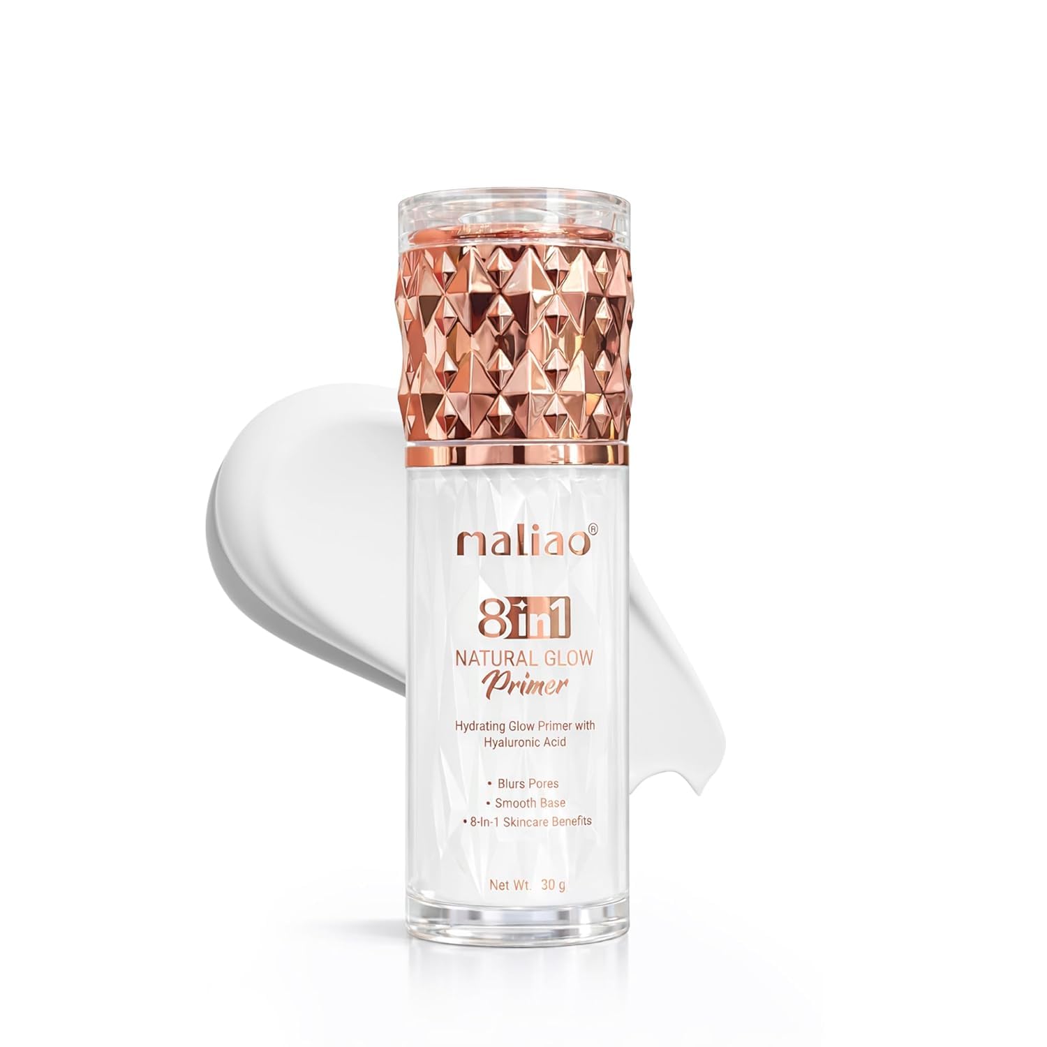 Maliao 8-in-1 Natural Glow Primer with Hyaluronic Acid, 30g | SPF 30 PA++, Blurs Pores, Paraben & Mineral Oil Free, Hydrates & Smoothens, Oil Control Base-picture-37