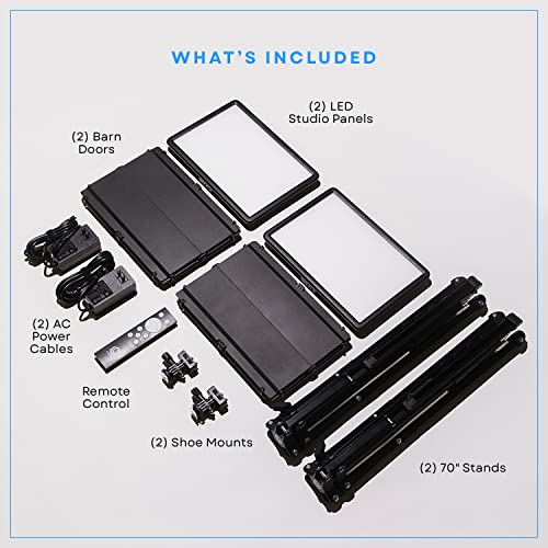 Lume Cube Studio Panel 2-Point Lighting Kit | Edge Lit LED