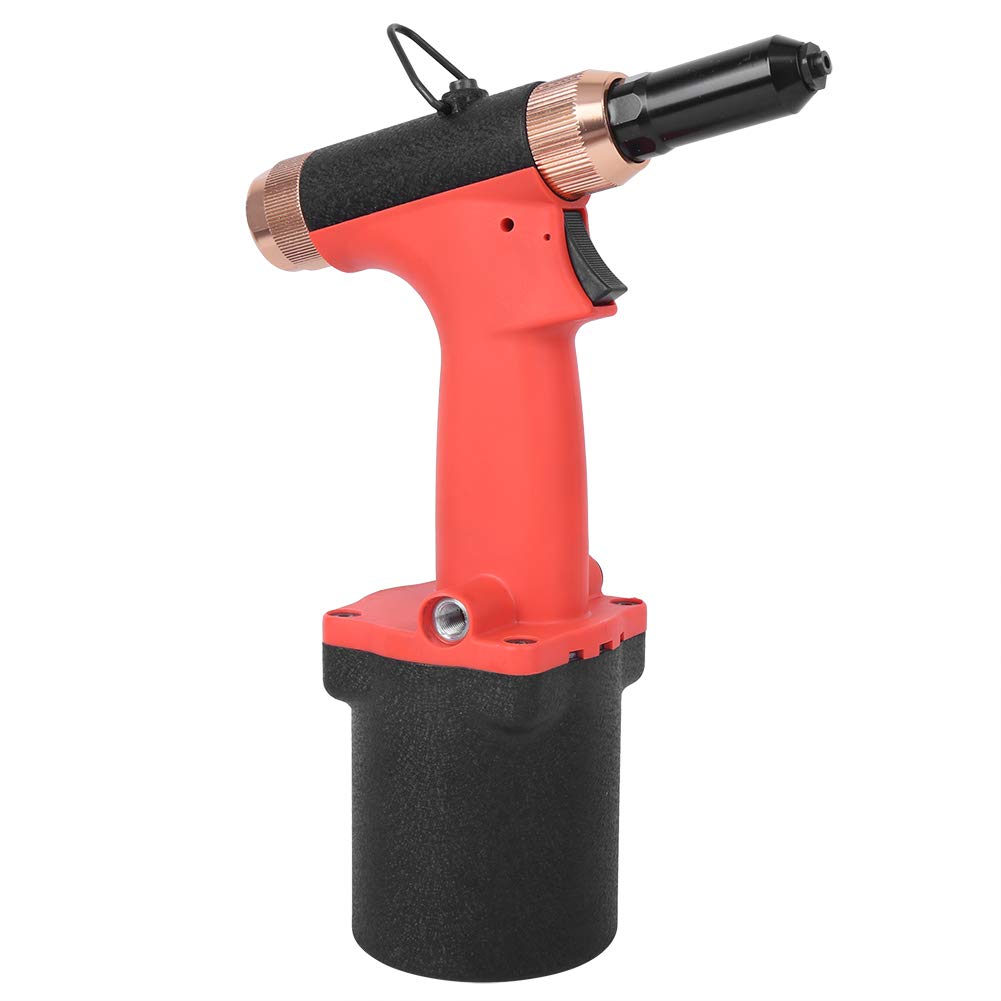 FTVOGUE Nitownica Pneumatyczna Nitownice Pneumatyczne Typ Hydrauliczny Skok 20 Mm Siła 18,0 KN Siła od 5 do 7 Bar Obrotowe Uniwersalne Złącze do Mocowania Podwozia Szafki z Rurami Metalowymi