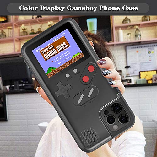 Gameboy Phone Cases, Retro 3D Gameboy Case for iPhone with 36 Small Games, Color Display Shockproof Video Game Phone Case, Phone Protective Case (for iPhone 11, Black) - Thumbnail 7