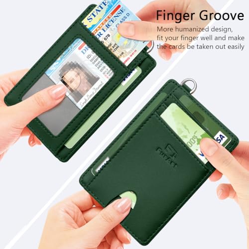 Image of FurArt Slim Minimalist Wallet RFID Credit Card Holder for Men | slim minimalist compact rfid id window thin