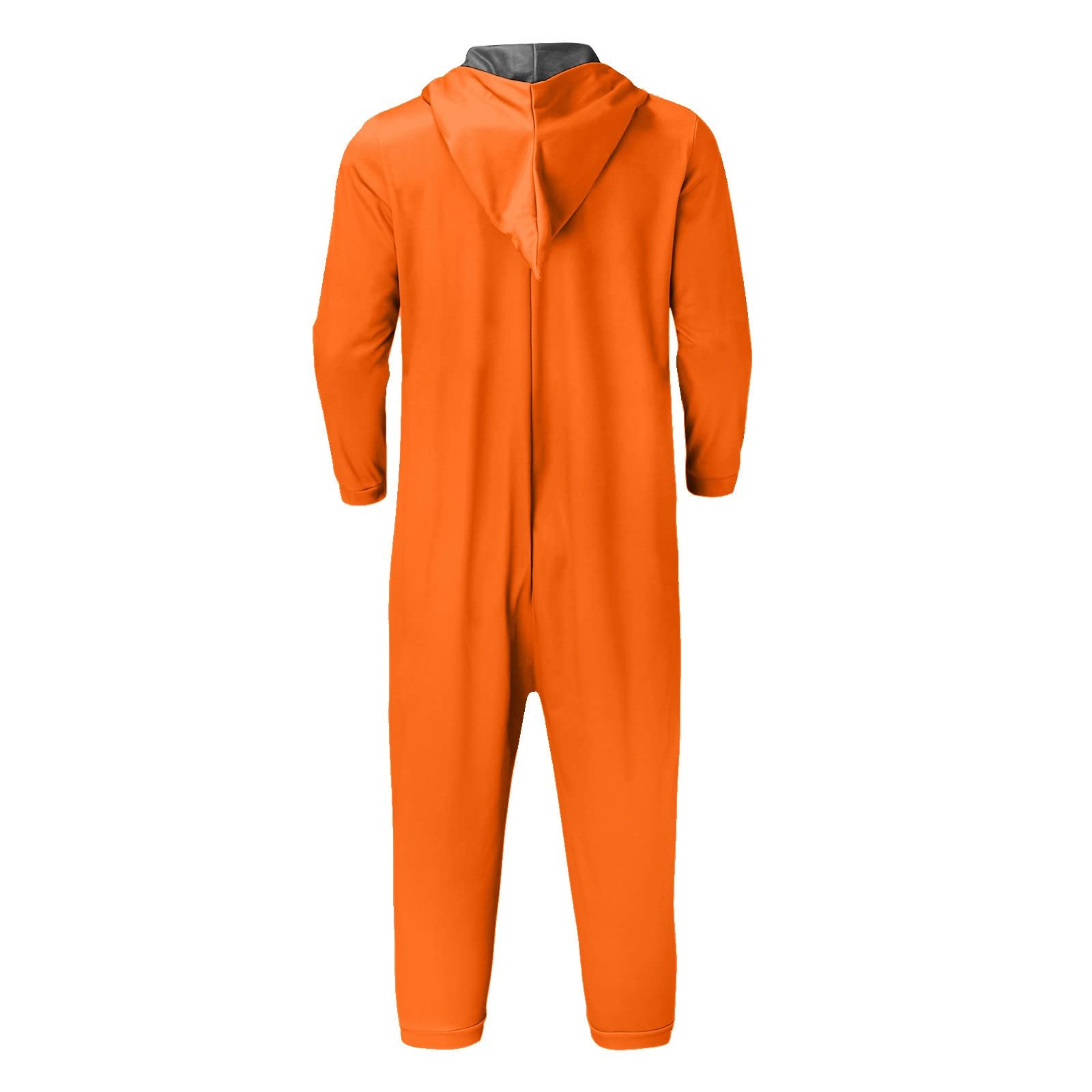 Combinaison pyjama à capuche pour homme avec fermeture éclair et jupe-culotte