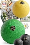 HELDSON® Premium Faszienball klein 2er Set [6cm & 8cm] - Faszien Ball hart - Faszienball für Füße - Massage Ball um Verspannungen in Nacken, Schulter zu lösen - Faszienkugel - Massageball Rücken