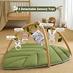 Looxii Baby Play Gym Acitivity Mat Tummy Time Mat Washable Soft and Thick Baby Activity Mat with Detachable Toys Promote Motor Skiils Sensory Development for Toddler Infant - Image 3