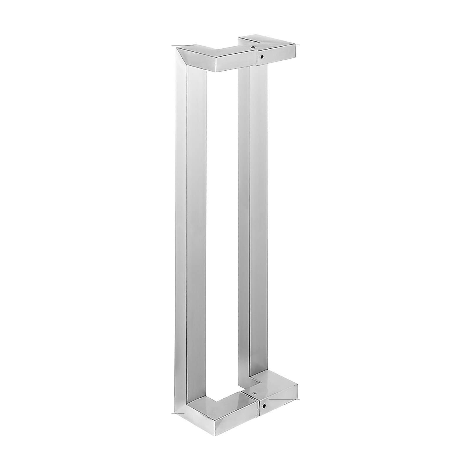 CWCQGH 23.6in/31.5in/47.2in/59in Entry Door Handle,Commercial Stainless Steel Push Pull Door Handle for Shower Glass Sliding/Barn Door/Interior Exterior Door,Include Fittings,Silver-80cm/31.5in